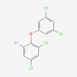 molecular formula C12H5Cl5O B14445566 1,3,5-Trichloro-2-(3,5-dichlorophenoxy)benzene CAS No. 76621-13-1