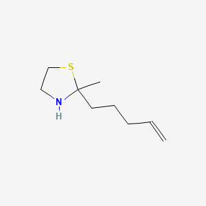 2-Methyl-2-(4-pentenyl)thiazolidine