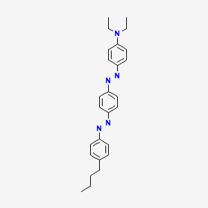 4-[(E)-{4-[(E)-(4-Butylphenyl)diazenyl]phenyl}diazenyl]-N,N-diethylaniline