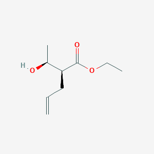 4-Pentenoic acid, 2-[(1S)-1-hydroxyethyl]-, ethyl ester, (2S)-