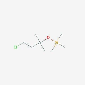 [(4-Chloro-2-methylbutan-2-yl)oxy](trimethyl)silane