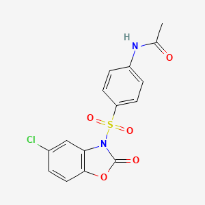 N-{4-[(5-Chloro-2-oxo-1,3-benzoxazol-3(2H)-yl)sulfonyl]phenyl}acetamide