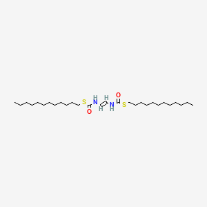 molecular formula C28H54N2O2S2 B14445700 Didodecyl vinylenebis(thiocarbamate) CAS No. 73622-80-7