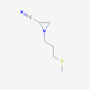 1-[3-(Methylsulfanyl)propyl]aziridine-2-carbonitrile