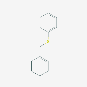 Benzene, [(1-cyclohexen-1-ylmethyl)thio]-