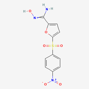 N'-hydroxy-5-(4-nitrophenyl)sulfonylfuran-2-carboximidamide