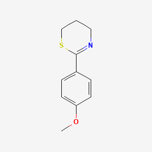 4H-1,3-Thiazine, 5,6-dihydro-2-(4-methoxyphenyl)-