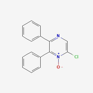 6-Chloro-1-oxo-2,3-diphenyl-1lambda~5~-pyrazine