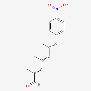 2,4,6-Trimethyl-7-(4-nitrophenyl)hepta-2,4,6-trienal