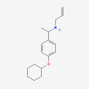 p-Cyclohexyloxy-alpha-phenylethylallylamine