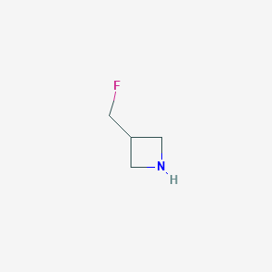 molecular formula C4H8FN B1444597 3-(氟甲基)氮杂环丁烷 CAS No. 1443983-83-2