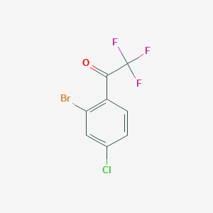 molecular formula C8H3BrClF3O B1444610 1-(2-溴-4-氯苯基)-2,2,2-三氟乙酮 CAS No. 1033805-23-0