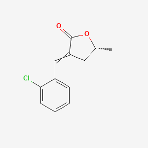 (5R)-3-[(2-Chlorophenyl)methylidene]-5-methyloxolan-2-one