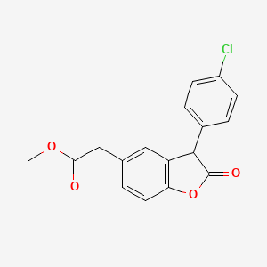 2,3-Dihydro-3-(4-chlorophenyl)-2-oxo-5-benzofuranacetic acid methyl ester