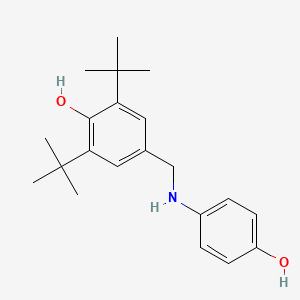 2,6-Di-tert-butyl-4-[(4-hydroxyanilino)methyl]phenol