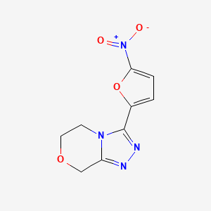 8H-1,2,4-Triazolo(3,4-c)(1,4)oxazine, 5,6-dihydro-3-(5-nitro-2-furanyl)-