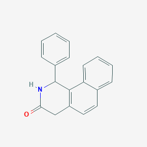 molecular formula C19H15NO B14446224 1-Phenyl-1,4-dihydrobenzo[h]isoquinolin-3(2H)-one CAS No. 78634-32-9