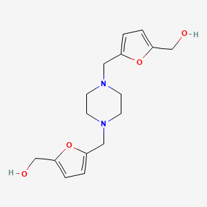 [Piperazine-1,4-diylbis(methylenefuran-5,2-diyl)]dimethanol