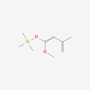 molecular formula C9H18O2Si B14446264 [(1-Methoxy-3-methylbuta-1,3-dien-1-yl)oxy](trimethyl)silane CAS No. 73311-51-0