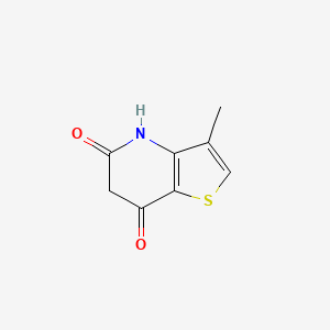molecular formula C8H7NO2S B1444637 3-甲基噻吩并[3,2-b]吡啶-5,7(4h,6h)-二酮 CAS No. 1356016-32-4