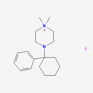 1,1-Dimethyl-4-(1-phenylcyclohexyl)piperazinium, iodide