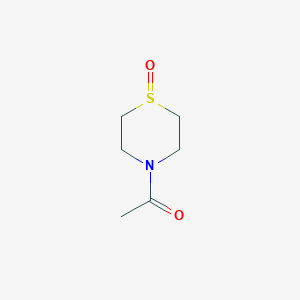 4-Acetyl-1lambda~4~,4-thiazinan-1-one