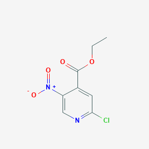 molecular formula C8H7ClN2O4 B1444650 2-氯-5-硝基吡啶-4-羧酸乙酯 CAS No. 907545-64-6