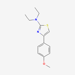 molecular formula C14H18N2OS B14446551 N,N-diethyl-4-(4-methoxyphenyl)-1,3-thiazol-2-amine CAS No. 79295-93-5