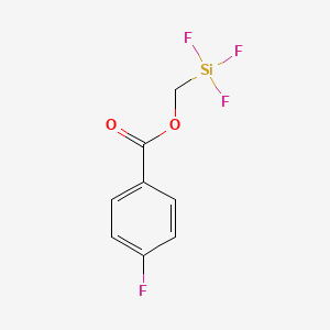 molecular formula C8H6F4O2Si B14446597 (Trifluorosilyl)methyl 4-fluorobenzoate CAS No. 76240-91-0