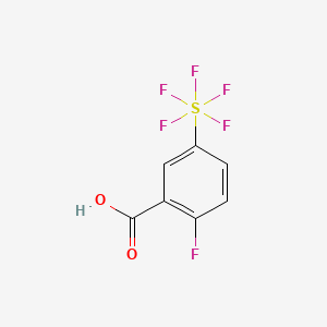 molecular formula C7H4F6O2S B1444660 2-氟-5-(五氟硫代)苯甲酸 CAS No. 1240257-15-1