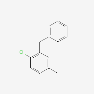 molecular formula C14H13Cl B14446614 2-Benzyl-1-chloro-4-methylbenzene CAS No. 75278-76-1