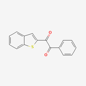 molecular formula C16H10O2S B14446627 1-(1-Benzothiophen-2-yl)-2-phenylethane-1,2-dione CAS No. 78196-98-2