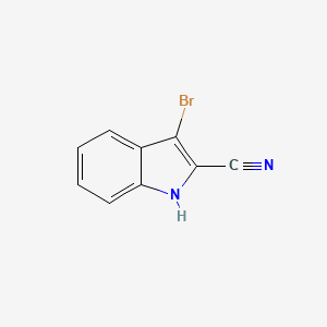 B1444665 3-bromo-1H-indole-2-carbonitrile CAS No. 1373348-93-6