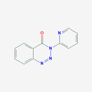 molecular formula C12H8N4O B14446664 3-(Pyridin-2-yl)-1,2,3-benzotriazin-4(3H)-one CAS No. 74882-50-1