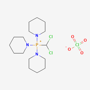 Phosphonium, (dichloromethyl)tripiperidino-, perchlorate