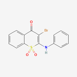 2-Anilino-3-bromo-1-benzothiopyran-1,1,4-trione