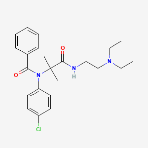 Benzanilide, 4'-chloro-N-(2-((2-(diethylamino)ethyl)carbamoyl)-2-propyl)-