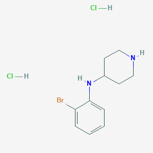 molecular formula C11H17BrCl2N2 B1444673 N-(2-溴苯基)哌啶-4-胺二盐酸盐 CAS No. 1188374-12-0