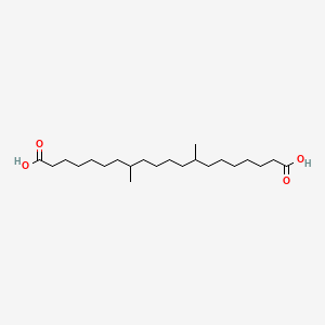 molecular formula C22H42O4 B14446738 8,13-Dimethylicosanedioic acid CAS No. 78352-84-8