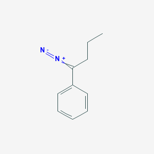 molecular formula C10H12N2 B14446795 (1-Diazobutyl)benzene CAS No. 75920-63-7