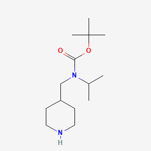 molecular formula C14H28N2O2 B1444682 Isopropyl-piperidin-4-ylmethyl-carbamic acid tert-butyl ester CAS No. 1353986-95-4