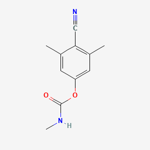 molecular formula C11H12N2O2 B14446820 4-Cyano-3,5-dimethylphenyl methylcarbamate CAS No. 75912-11-7