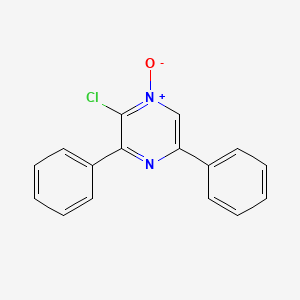 2-Chloro-1-oxo-3,5-diphenyl-1lambda~5~-pyrazine