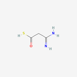 Propanethioic acid, 3-amino-3-imino-