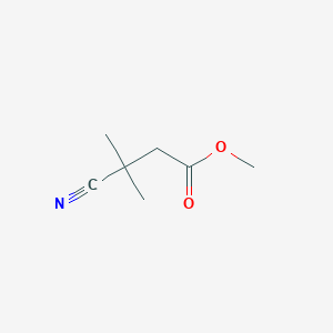 molecular formula C7H11NO2 B1444698 Methyl 3-cyano-3,3-dimethylpropanoate CAS No. 132218-55-4