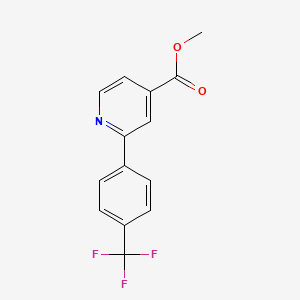 molecular formula C14H10F3NO2 B1444707 2-(4-(三氟甲基)苯基)异烟酸甲酯 CAS No. 884601-08-5
