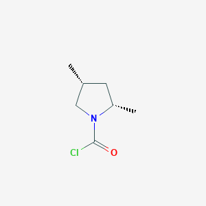 (2S,4R)-2,4-Dimethylpyrrolidine-1-carbonyl chloride