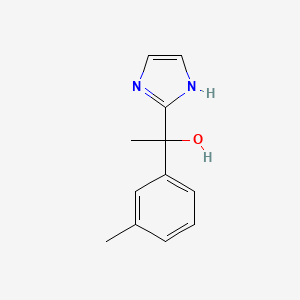 molecular formula C12H14N2O B1444711 1-(1H-imidazol-2-yl)-1-(3-methylphenyl)ethanol CAS No. 944268-08-0