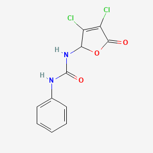 N-(3,4-Dichloro-5-oxo-2,5-dihydrofuran-2-yl)-N'-phenylurea