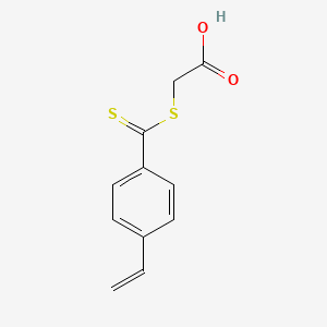 [(4-Ethenylbenzene-1-carbothioyl)sulfanyl]acetic acid